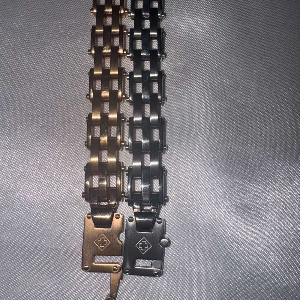 Men's set of stainless steel Chain Bracelets